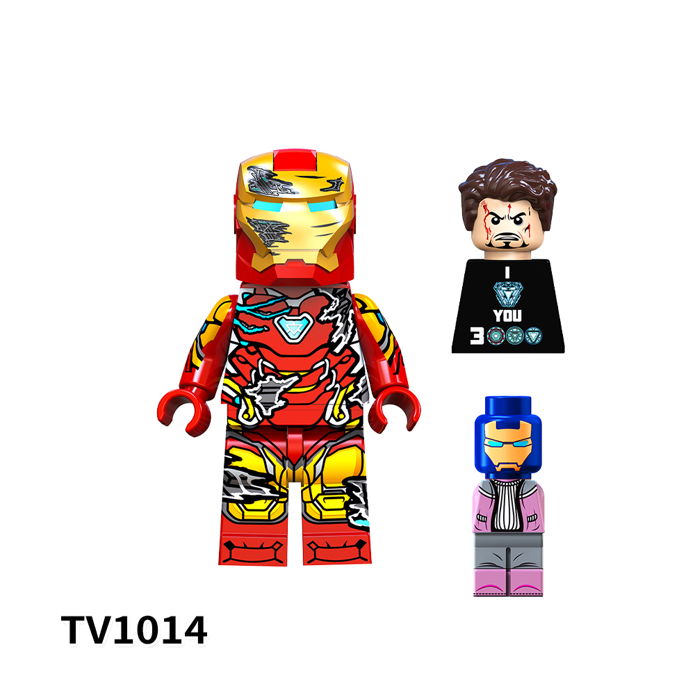 TV6202 Marvel Comics Super Heroes Black Panther Spider-Man Venom Iron Man Thor Mini Bricks Building Block Figure Toys For Kids