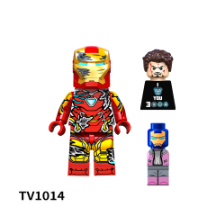 TV6202 Marvel Comics Super Heroes Black Panther Spider-Man Venom Iron Man Thor Mini Bricks Building Block Figure Toys For Kids