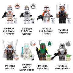 TV6102  Star Wars Movie Character 212 Clone Gunner  Airbrne Trooper Boy Juguetes Mini Building Blocks Educational Kids Toys