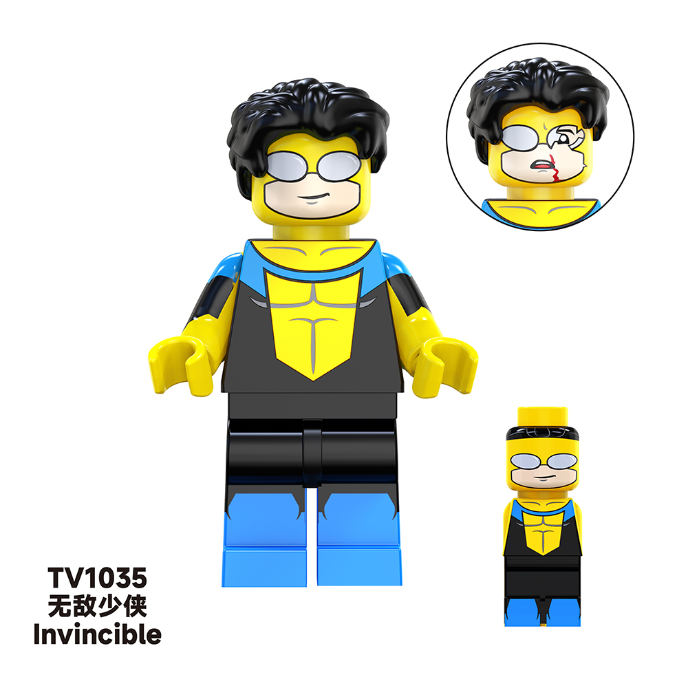 TV6205  Marvel Comics Super Heroes Wolverine Omni Man Deadpool  Mini Bricks Building Block Figure Toys For Kids