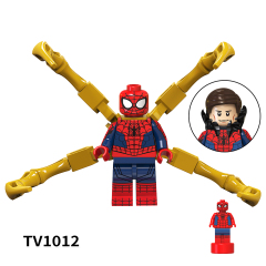 TV6202 Marvel Comics Super Heroes Black Panther Spider-Man Venom Iron Man Thor Mini Bricks Building Block Figure Toys For Kids