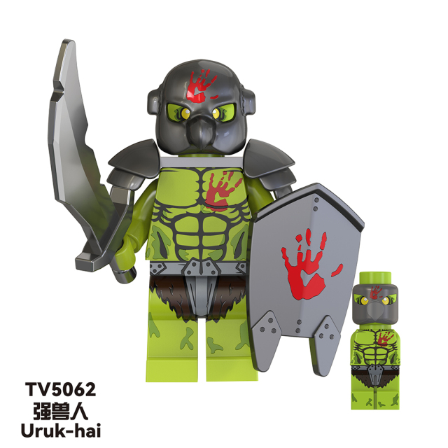 TV6408 Movies Uruk-hai Weapons Soldier Figures Juguetes Child DIY Building Block Sets Children Educational Kids Toys