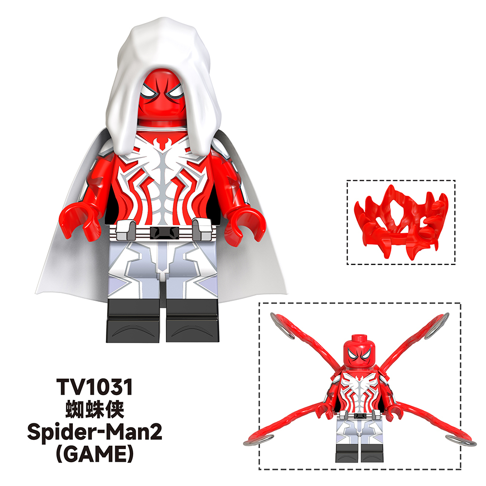 TV6204  Marvel Comics Super Heroes Spider-Man2 The Amazing Spider-Man Deadpool Watchers Mini Bricks Building Block Figure Toys For Kids