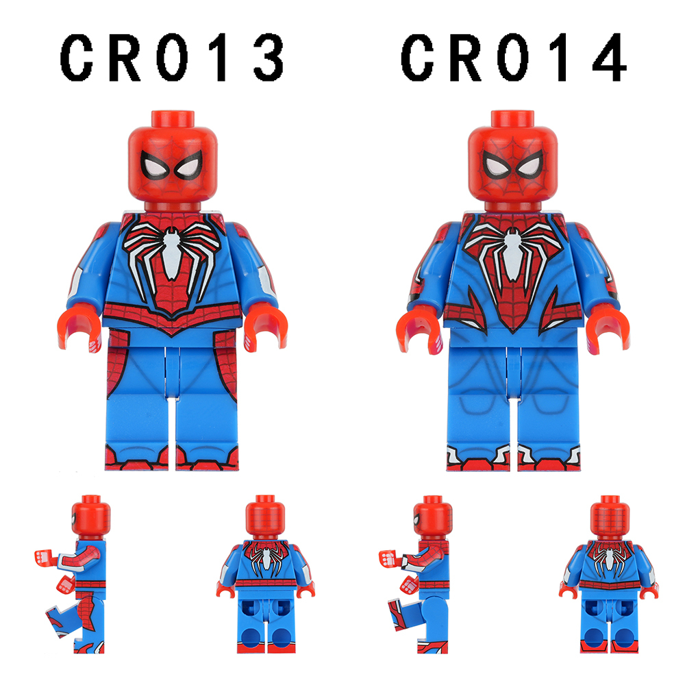 CR013-014  Super Heroes Movie Character Peter Parker Spider-Man Collect Bricks Educational Building Blocks Children Mini Toys