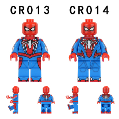 CR013-014  Super Heroes Movie Character Peter Parker Spider-Man Collect Bricks Educational Building Blocks Children Mini Toys