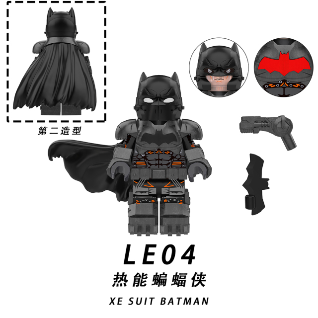 LE04-06  Movie DC Comic SuperHero Second Style Thermal Batman Juguetes Minifigs Building Blocks Sets Educational  Kids Toys