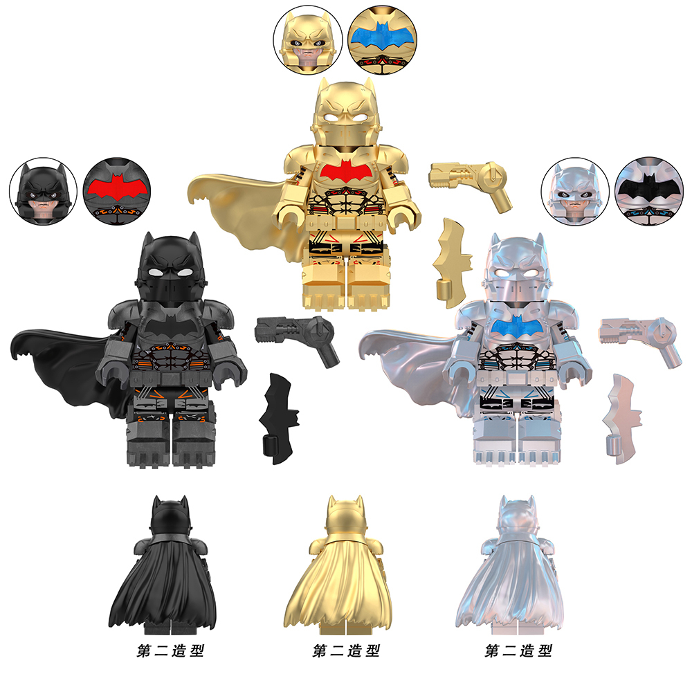 LE04-06  Movie DC Comic SuperHero Second Style Thermal Batman Juguetes Minifigs Building Blocks Sets Educational  Kids Toys