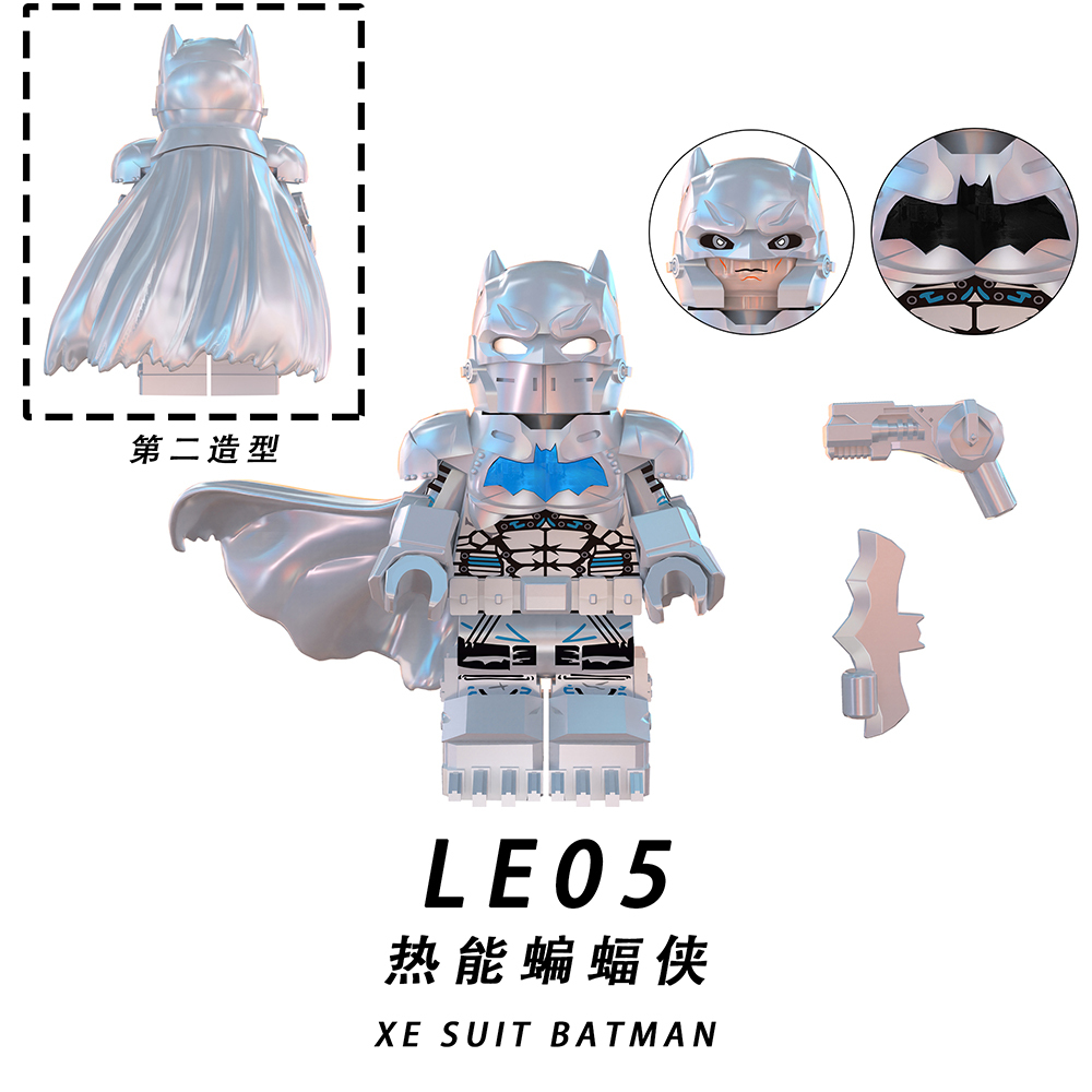 LE04-06  Movie DC Comic SuperHero Second Style Thermal Batman Juguetes Minifigs Building Blocks Sets Educational  Kids Toys