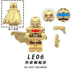 LE04-06  Movie DC Comic SuperHero Second Style Thermal Batman Juguetes Minifigs Building Blocks Sets Educational  Kids Toys
