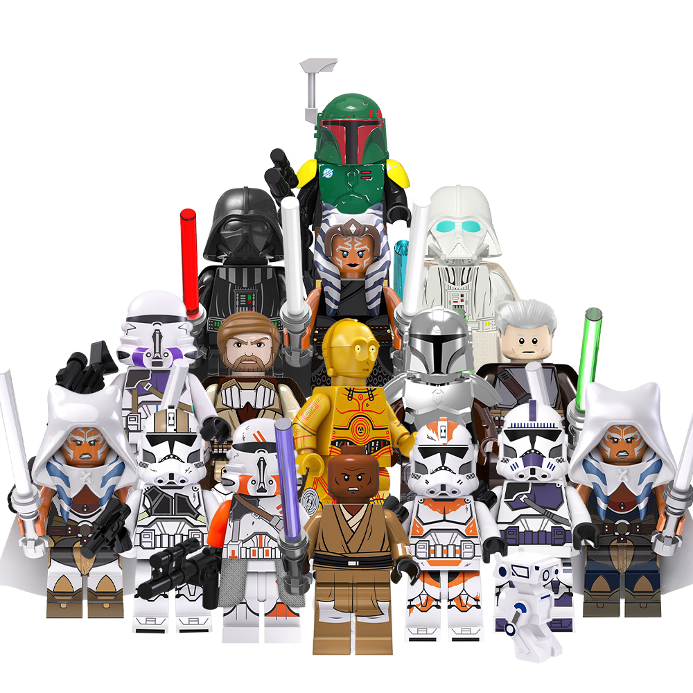 TV6101 Star Wars Movie Character Obi-Wan Rahm Kota Clone Trooper Mini Building Blocks Educational Kid Boy Toy