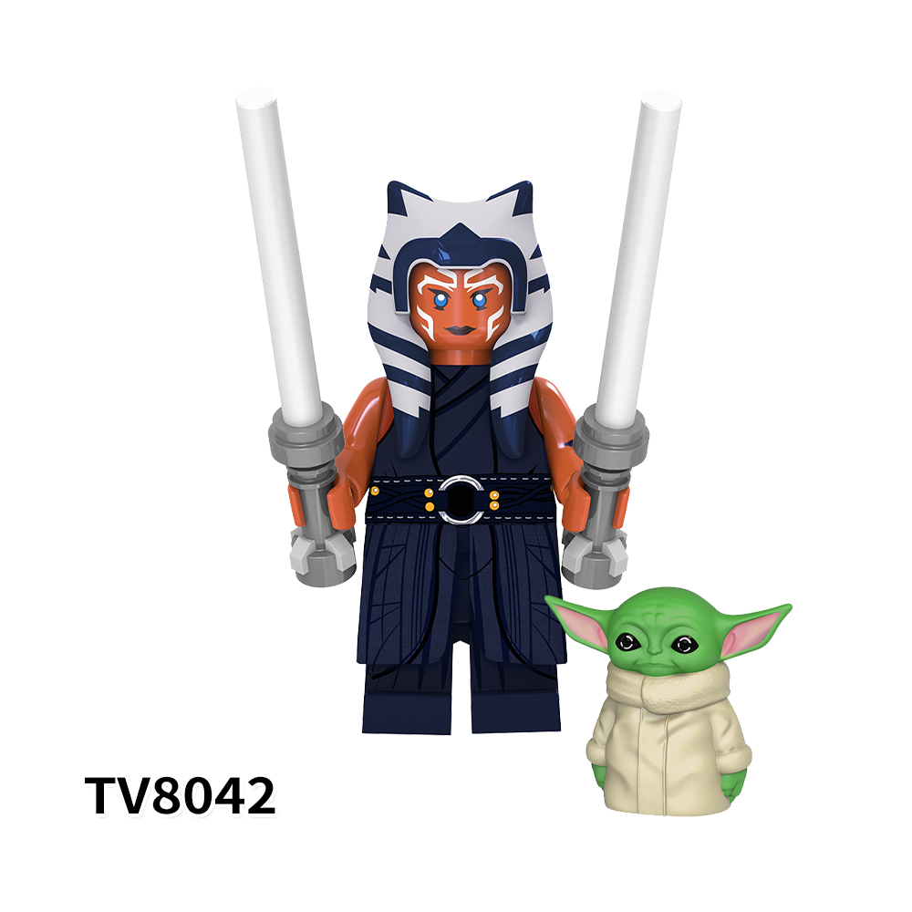 TV6106 Star War Mini Brick Ahsoka Temple Guard Luke Skywalker C-3po Driver Battle Droid Clone Trooper Building Blocks Kids Toys