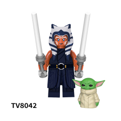 TV6106 Star War Mini Brick Ahsoka Temple Guard Luke Skywalker C-3po Driver Battle Droid Clone Trooper Building Blocks Kids Toys
