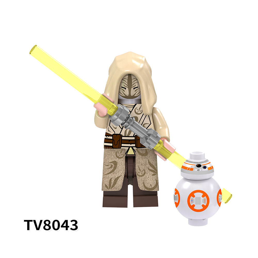 TV6106 Star War Mini Brick Ahsoka Temple Guard Luke Skywalker C-3po Driver Battle Droid Clone Trooper Building Blocks Kids Toys