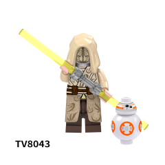 TV6106 Star War Mini Brick Ahsoka Temple Guard Luke Skywalker C-3po Driver Battle Droid Clone Trooper Building Blocks Kids Toys