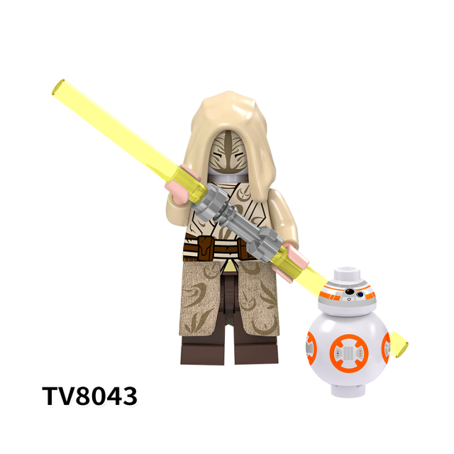TV6106 Star War Mini Brick Ahsoka Temple Guard Luke Skywalker C-3po Driver Battle Droid Clone Trooper Building Blocks Kids Toys