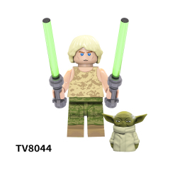 TV6106 Star War Mini Brick Ahsoka Temple Guard Luke Skywalker C-3po Driver Battle Droid Clone Trooper Building Blocks Kids Toys