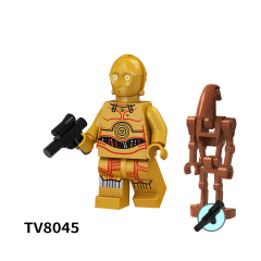TV6106 Star War Mini Brick Ahsoka Temple Guard Luke Skywalker C-3po Driver Battle Droid Clone Trooper Building Blocks Kids Toys