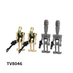 TV6106 Star War Mini Brick Ahsoka Temple Guard Luke Skywalker C-3po Driver Battle Droid Clone Trooper Building Blocks Kids Toys