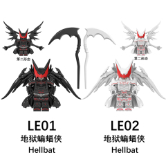 LE01-02  Movie DC Comic SuperHero Batman Hellbat Juguetes Minifigs Building Blocks Sets Educational  Kids Toys