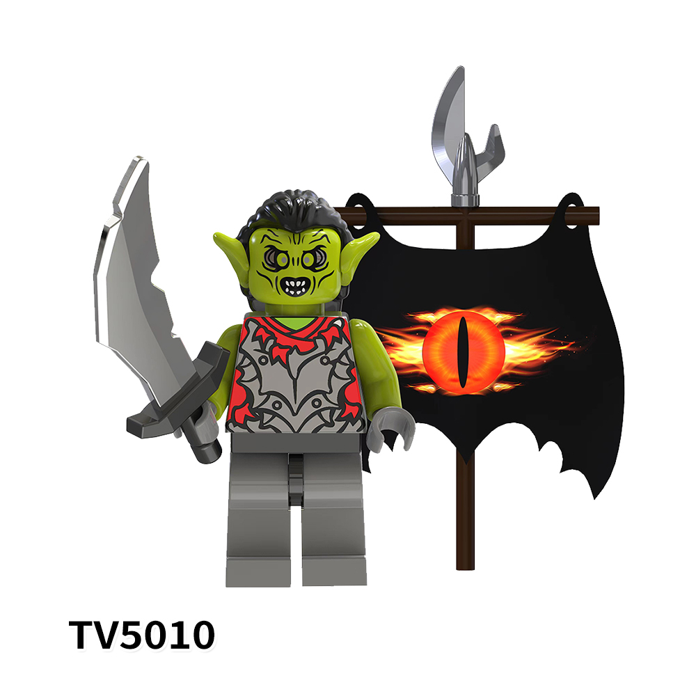 TV6402 Lord Of The Rings  Movie ORCS Uruk-haf Goblin  Mini Bricks Building Block Figure Plastic Educational Kids Toys