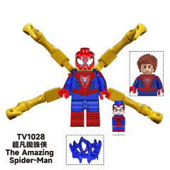 TV6204  Marvel Comics Super Heroes Spider-Man2 The Amazing Spider-Man Deadpool Watchers Mini Bricks Building Block Figure Toys For Kids