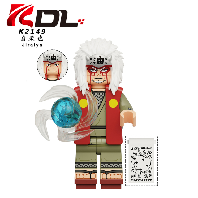 KDL819 Uzumaki Kakashi Uchiha Obito Madara Tsunade Jiraiya Kaguya Minato Japanese Anime Naruto Minifigures Collect Educational Building Blocks Kids Mini Toys