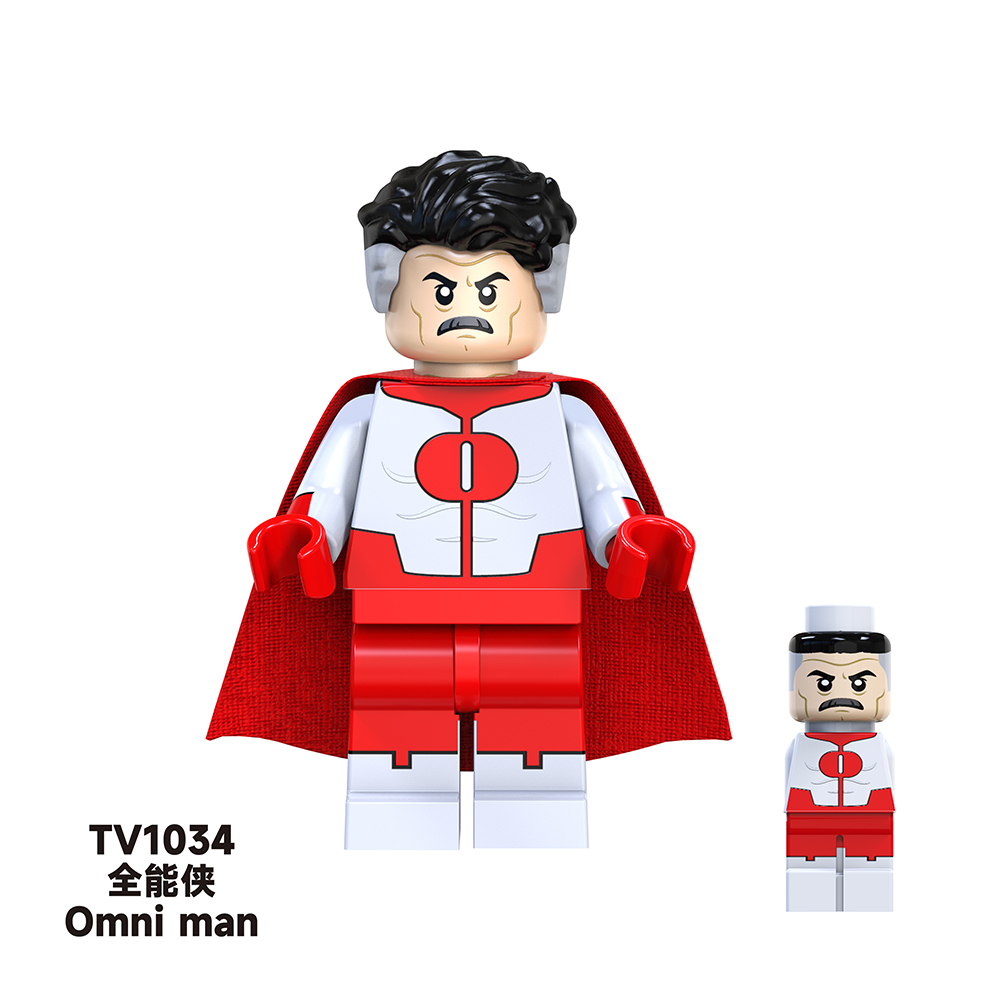 TV6205  Marvel Comics Super Heroes Wolverine Omni Man Deadpool  Mini Bricks Building Block Figure Toys For Kids