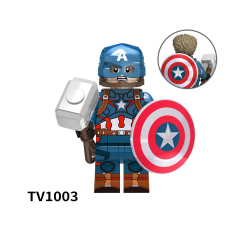 TV6201 Marvel Comics Super Heroes Captain America Doctor Stranges Iron Man Thor Black Panther Mini Bricks Building Block Figure Toys For Kids