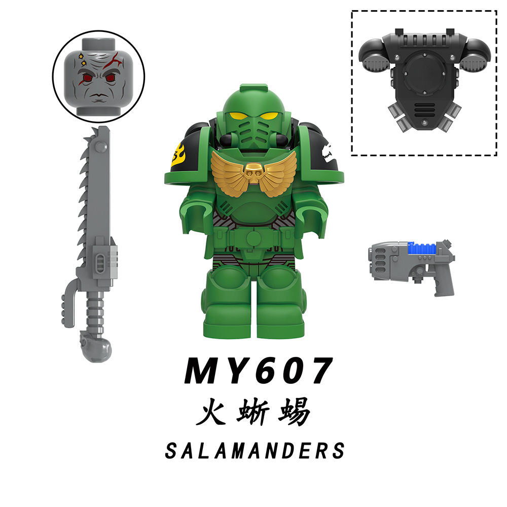MY606-610 Star Wars Fire Lizard Iron Hand Space Wolves Interstellar Warrior Minifigs Juguetes Building Block Sets Educational Kids Toys