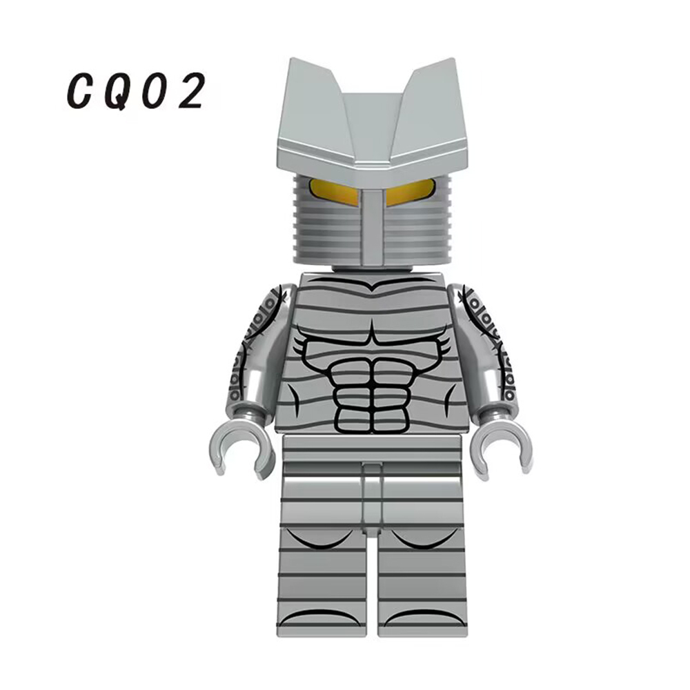 CQ02 Marvel Comics Super Heros Christmas Destroyer Villain Iron And Steel Armour Helmet Plastic Blocks Mini Building Block Toys Boys Kids