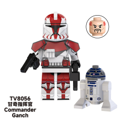 TV6108 Star War Trooper Clone Commander Fox Stone Ganch Bly Mini Building Blocks Action Figures Children Education Toy