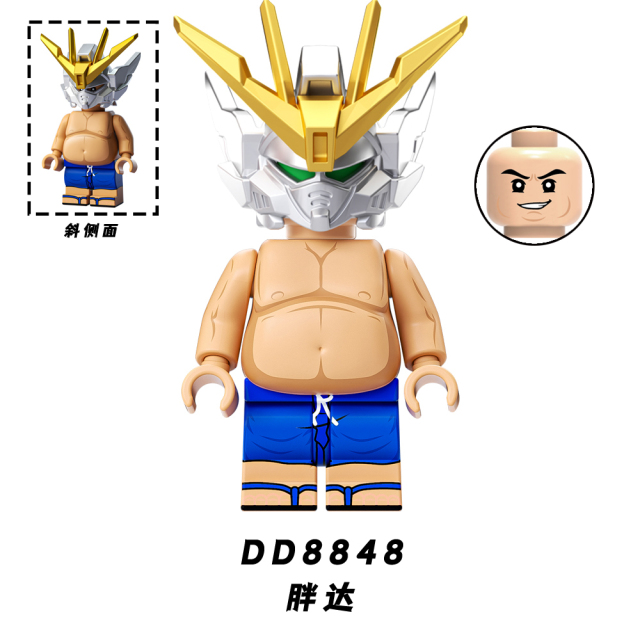 DD8841-DD8848 Cartoon Anime Huge Belly Stormtrooper Mini Toys Action Figs Diy Juguetes Building Blocks Sets Model Toys For Kids