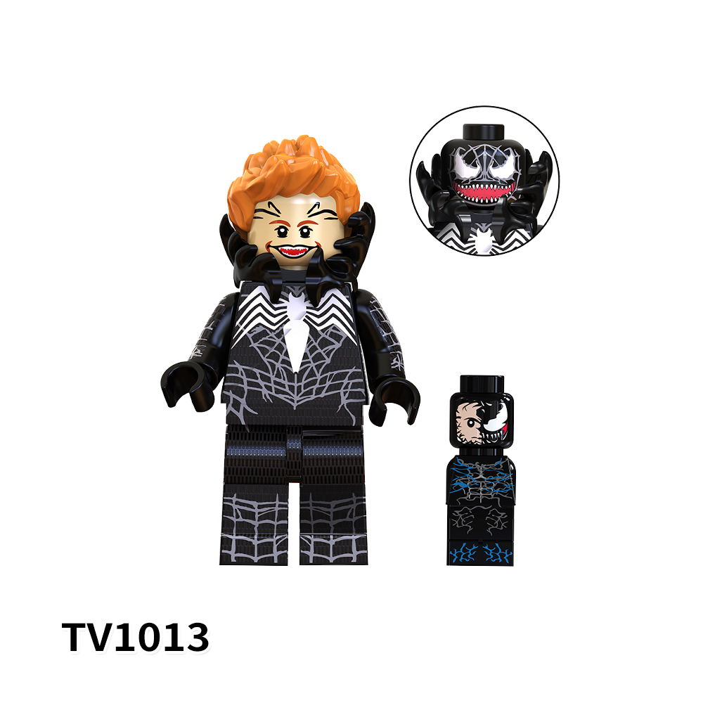 TV6202 Marvel Comics Super Heroes Black Panther Spider-Man Venom Iron Man Thor Mini Bricks Building Block Figure Toys For Kids
