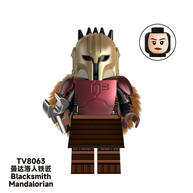 TV6109  Star Wars Movie Mandalorian Han Solo Bo Katan Movie Character Building Blocks Brick Educational Toy For Kids Boys