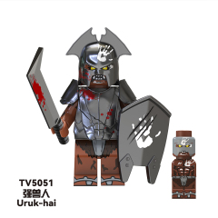TV6407 Movies Uruk-hai Weapons Soldier Figures Juguetes Child DIY Building Block Sets Children Educational Kids Toys