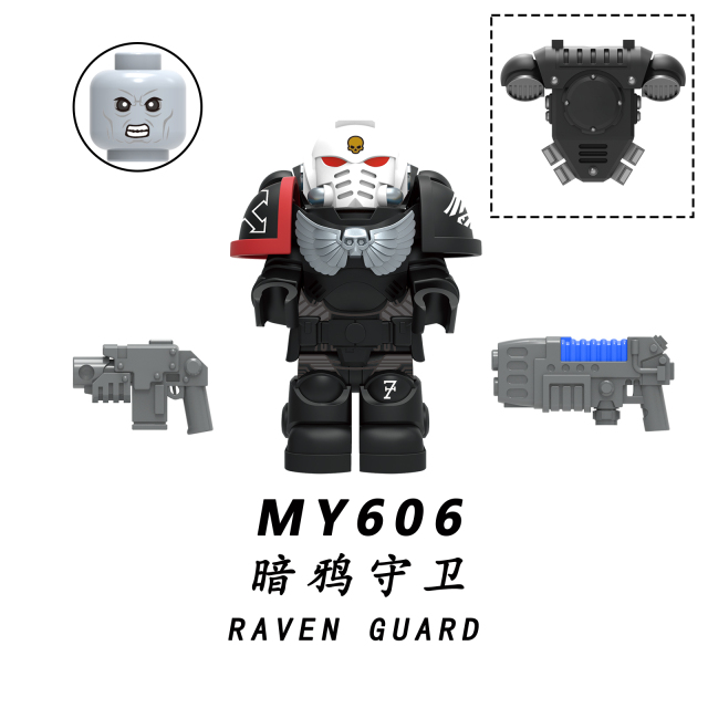 MY606-610 Star Wars Fire Lizard Iron Hand Space Wolves Interstellar Warrior Minifigs Juguetes Building Block Sets Educational Kids Toys