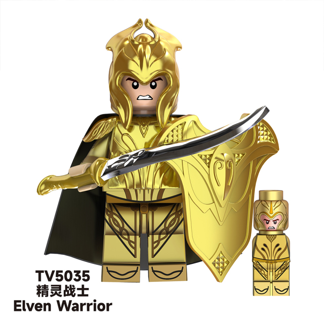 TV6405 Lord Of The Rings Movie Elven Warrior Archer Guards Mini Bricks Building Block Figure Plastic Educational Kids Toys