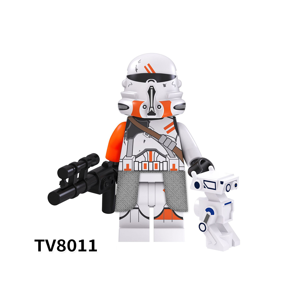 TV6102  Star Wars Movie Character 212 Clone Gunner  Airbrne Trooper Boy Juguetes Mini Building Blocks Educational Kids Toys
