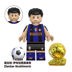TV6503 Messi Ronaldo Mbappé Neymar Soccer Football Player World Mini Building Block Action Figure Educational Toy For Kids