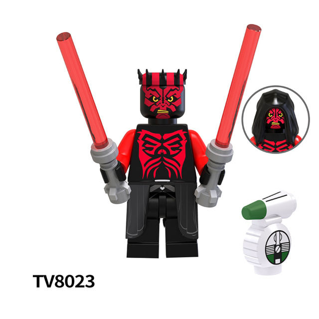 TV6104  Star Wars Movie Character Darth Maul Obi-Wan Minifigs Boy Juguetes Mini Building Blocks Educational Kids Toys