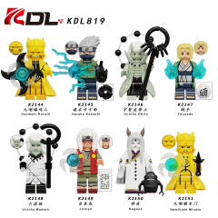 KDL819 Uzumaki Kakashi Uchiha Obito Madara Tsunade Jiraiya Kaguya Minato Japanese Anime Naruto Minifigures Collect Educational Building Blocks Kids Mini Toys
