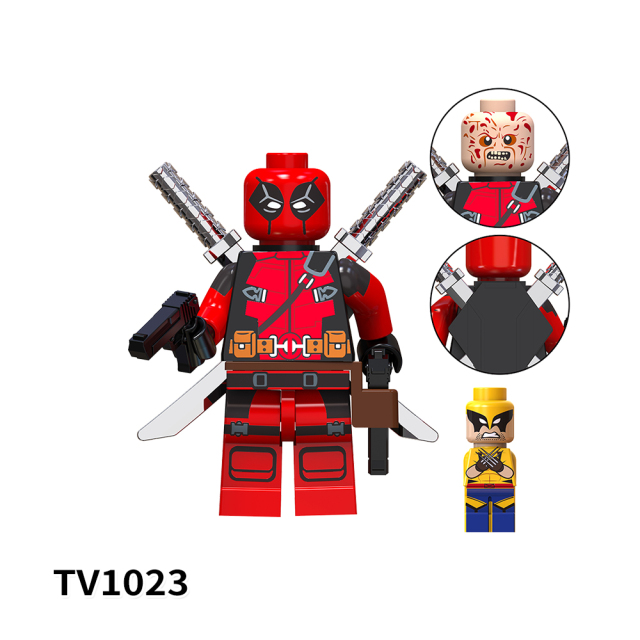 TV6203 Marvel Comics Super Heroes Riot Venom Carnage Anti-Venom Deadpool Mini Bricks Building Block Figure Toys For Kids