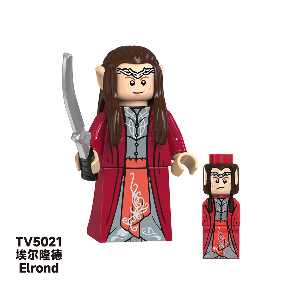 TV6402 Lord Of The Rings Movie Aragorn Elrond Boromir Elves Mini Bricks Building Block Figure Plastic Educational Kids Toys