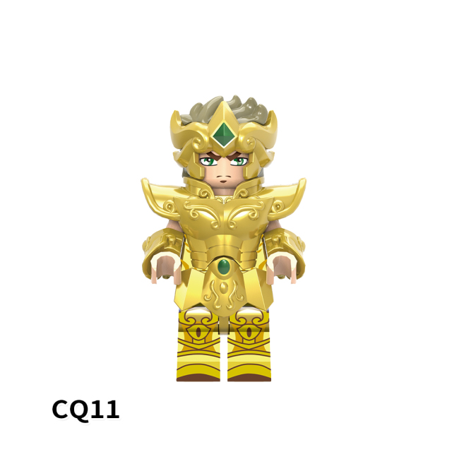 CQ11-16 Gold Twelve Constellation Saint Leo Sagittarius Scorpius Aquarius Cancer Capricornus Building Blocks Kids Mini Gift Toys