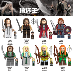 TV6402 Lord Of The Rings Movie Aragorn Elrond Boromir Elves Mini Bricks Building Block Figure Plastic Educational Kids Toys