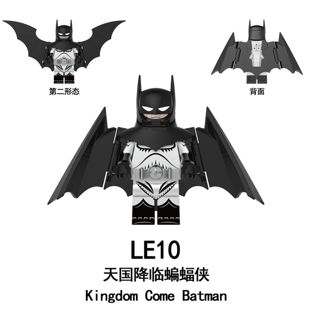 LE10-12  Movie DC Comic SuperHero Kingdom Come Batman Second Form Juguetes Minifigs Building Blocks Sets Educational  Kids Toys