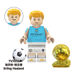 TV6502 Messi Ronaldo Benzema Kaká Soccer Football Player World Mini Building Block Action Figure Educational Toy For Kids