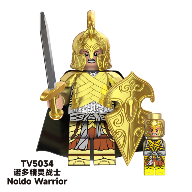 TV6404 Lord Of The Rings Movie Noldo Warrior Guards Elrond Mini Bricks Building Block Figure Plastic Educational Kids Toys