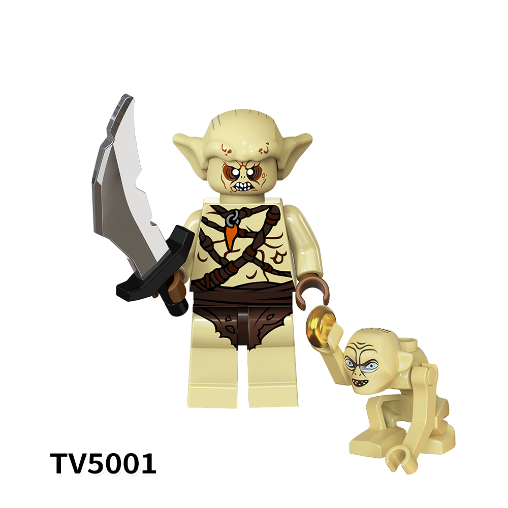 TV6401 Lord Of The Rings Goblin Ringwraith Sauron Witch-king Movie Mini Bricks Building Block Figure Plastic Educational Kids Toys