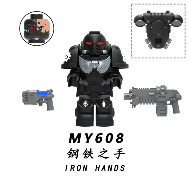 MY606-610 Star Wars Fire Lizard Iron Hand Space Wolves Interstellar Warrior Minifigs Juguetes Building Block Sets Educational Kids Toys